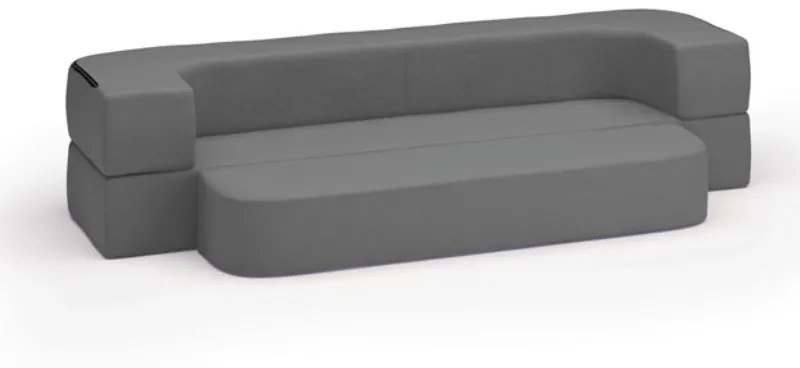 Detská molitanová rozkladacia sedacia súprava SOFTY, sivá