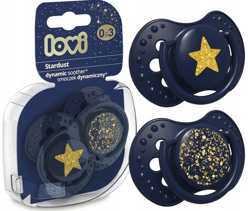 Dynamický cumlík Lovi Stardust 0-3m 2 ks