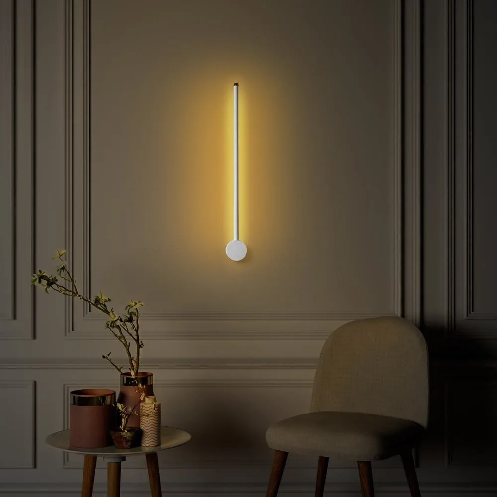 Biele LED nástenné svietidlo ø 7 cm Sword – Opviq lights