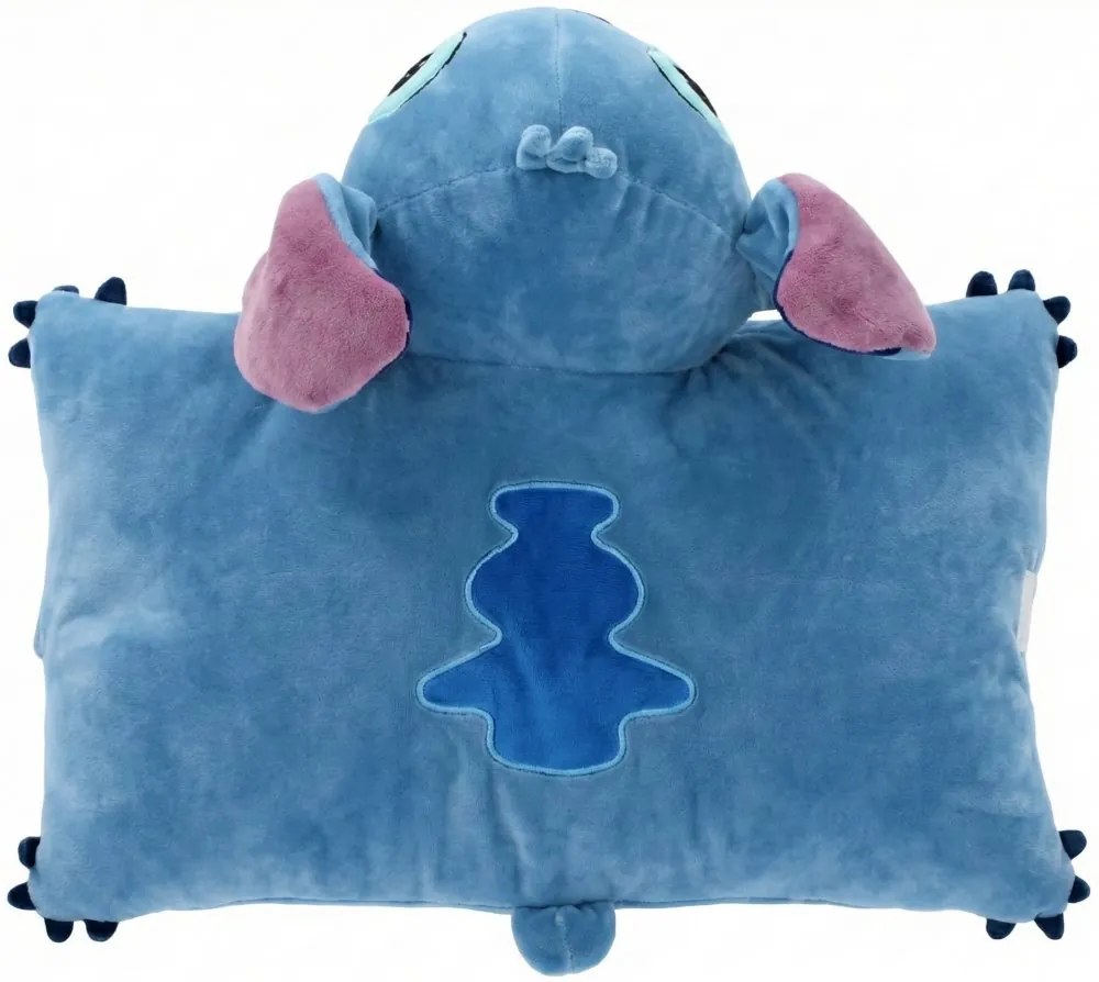 Multifunkčný relaxačný vankúš Stitch - licencia Lilo &amp; Stitch - 2v1 vankúš 45x36 cm aj plyšová hračka