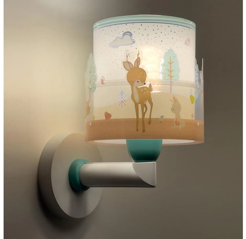 Dalber 61279 - Detské nástenné svietidlo LOVING DEER 1xE27/60W/230V