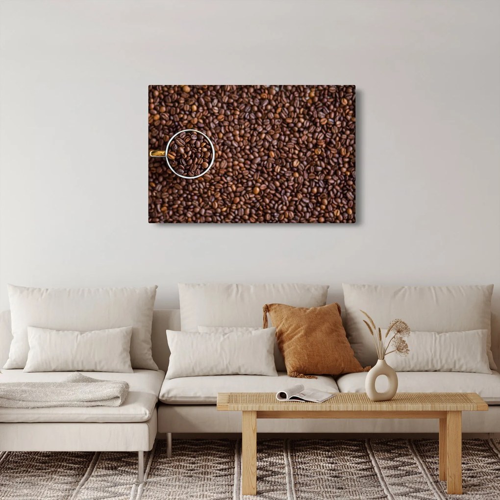 Obraz - kávové zrná (90x60 cm)