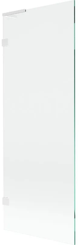 Mexen Lunar L, 1-krídlová vaňová zástena 70 x 150 cm, 8mm číre sklo, biely profil, 897L-070-000-20-00