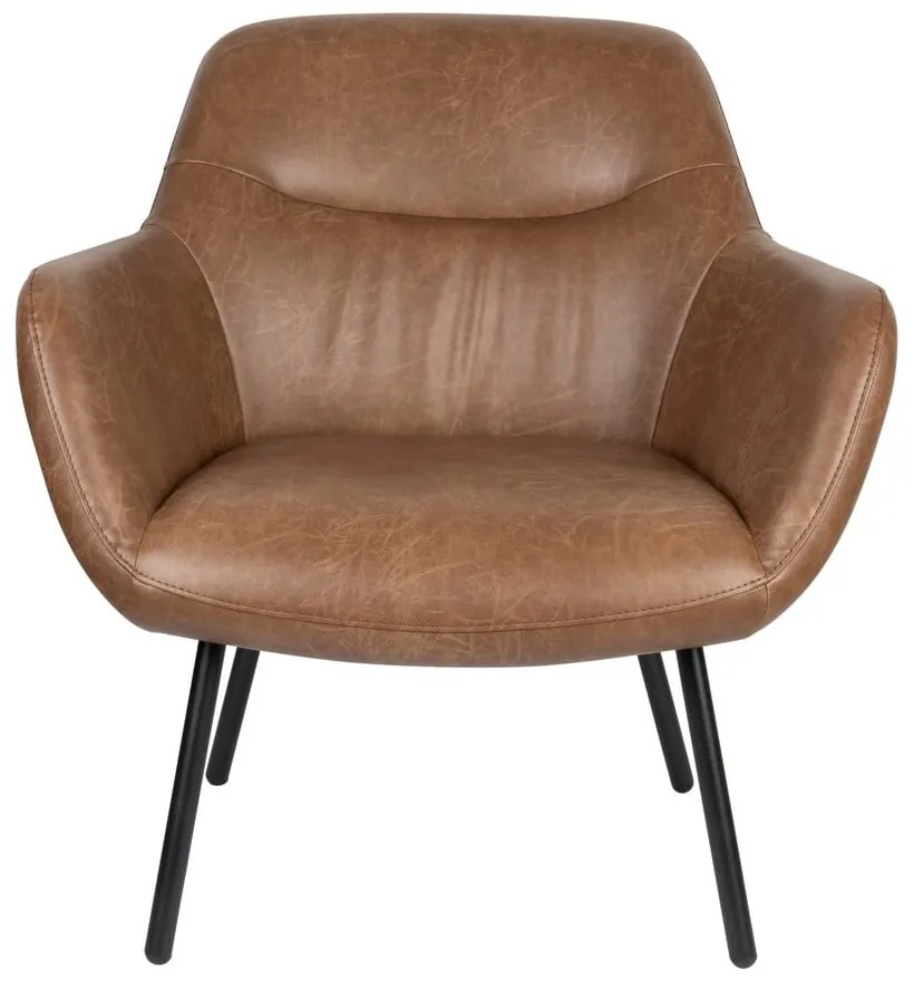 Hnedé kreslo Dude – White Label