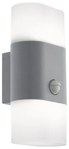 Eglo 97313 - LED Vonkajšie nástenné svietidlo so senzorom FAVRIA 1 2xLED/5,5W/230V
