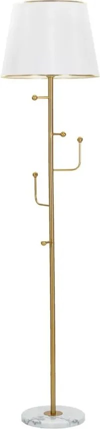 Stojacia lampa Hanger 173 cm zlatá/biela/mramor