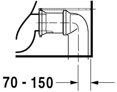 DURAVIT Starck 3 Big Toilet WC misa kombi s Vario odpadom, 435 mm x 400 mm x 735 mm, 2104090000