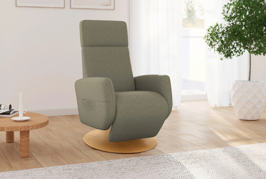 XXXLutz RELAXAČNÉ KRESLO, textil, olivovozelená Sit & More - Online Only obývacie izby - 0001440161G3
