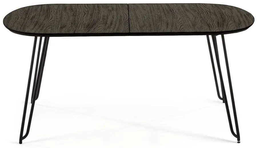 Rozkladací jedálenský stôl s doskou v dekore jaseňového dreva 90x140 cm Norfort – Kave Home