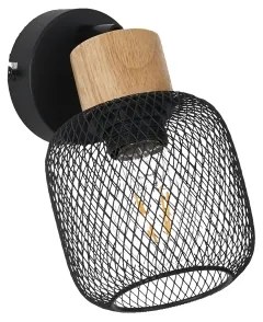 Brilagi - Nástenné bodové svietidlo BASKLITE 1xE27/15W/230V kaučukovník/čierna