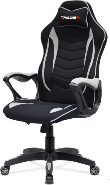 Herná stolička strieborná KA-G408 GREY