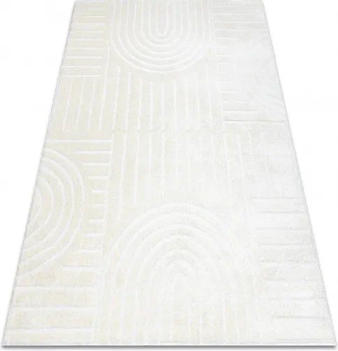 Dywany Łuszczów, Kusový koberec Mode 8586 geometric cream, 240x330, biela, chodba / predsieň