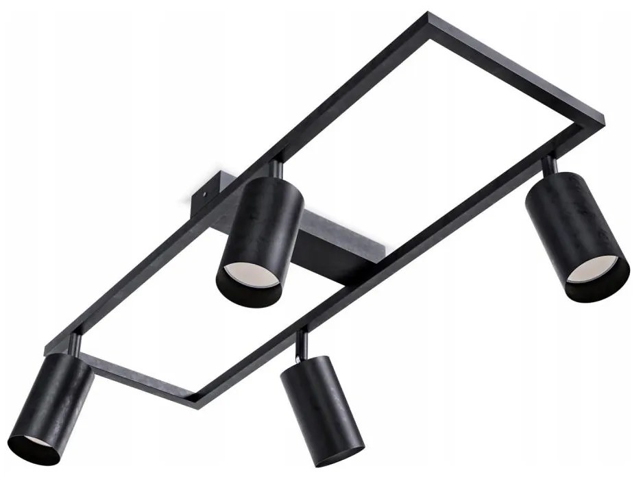 Bodové svietidlo 4xGU10/30W/230V čierne