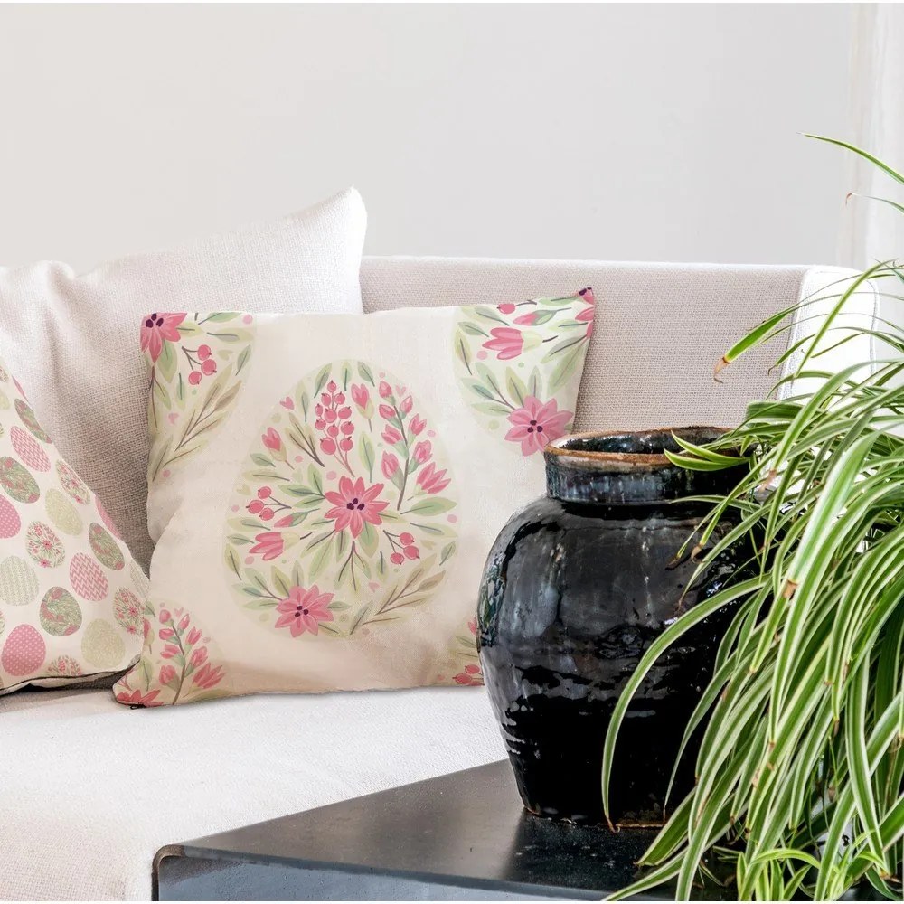 Vankúš Butter Kings z bavlny Spring Eggs IV., 45 x 45 cm