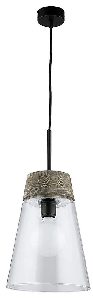 Jupiter 1650 - Luster na lanku DOMINO 1xE27/60W/230V číra