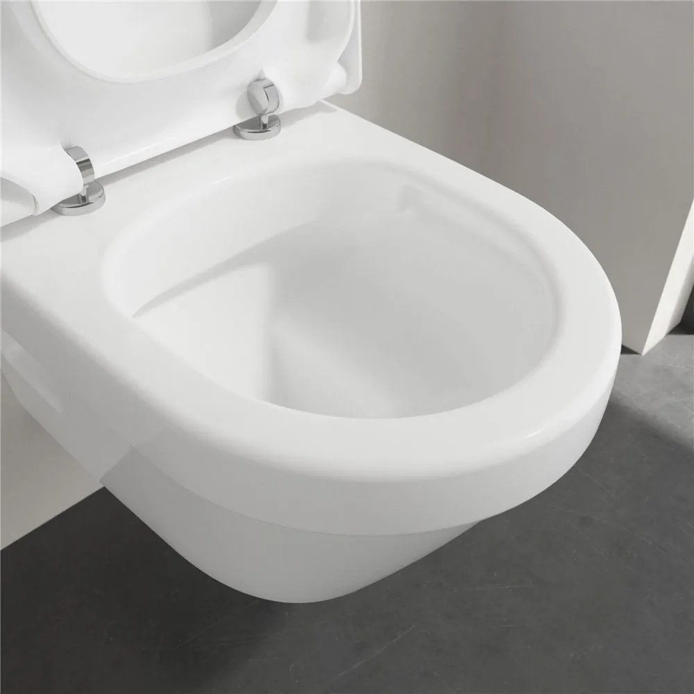 VILLEROY &amp; BOCH Architectura Compact WC sedátko s poklopom, s funkciou QuickRelease a Softclosing, biela alpská, 9M66S201