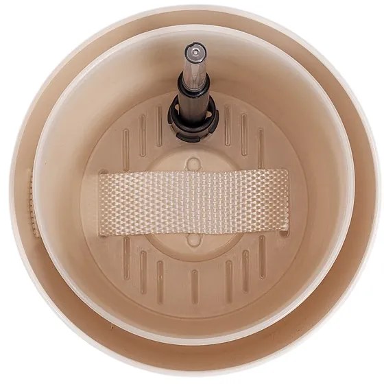 Plastia Samozavlažovací kvetináč Tolita béžová, pr. 19 cm, pr. 19 cm