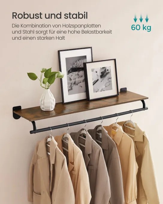 Nástenný vešiak s policou HSR135B01