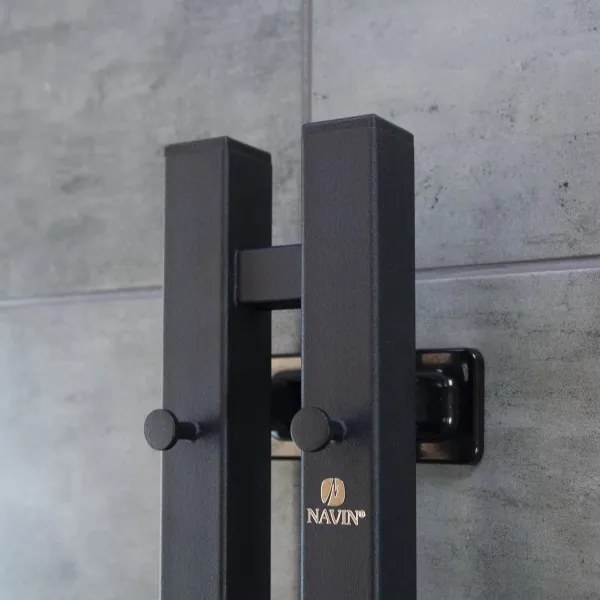 Elektrický sušák na uteráky s termostatom SILOUETTE 200W/230V 150,6cm IP44 čierny pravý