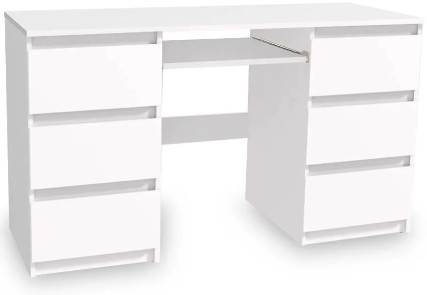 Písací stôl Leo III Biely