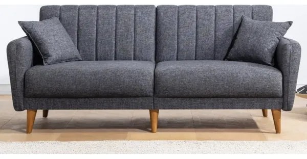 Rozkladacia dvojmiestná pohovka KITO tmavošedá