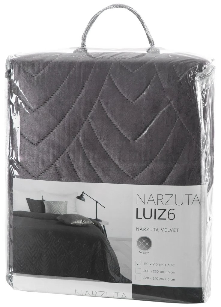 PREHOZ NA POSTEĽ LUIZ6 170X210 CM GRAFITOVÝ