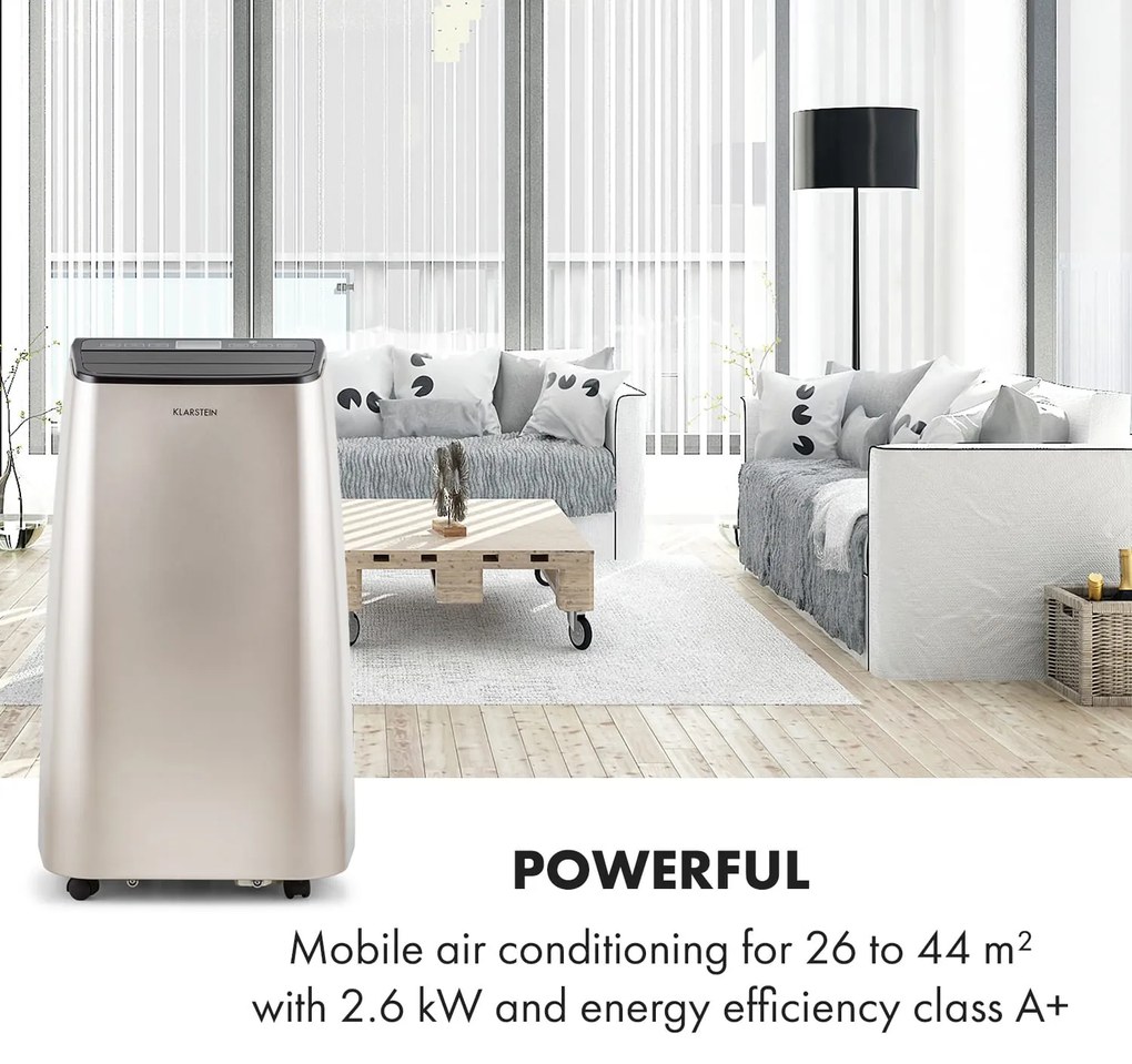 Klarstein Metrobreeze Paris, mobilná klimatizácia, 2,6kW, 9000BTU, EEC, A