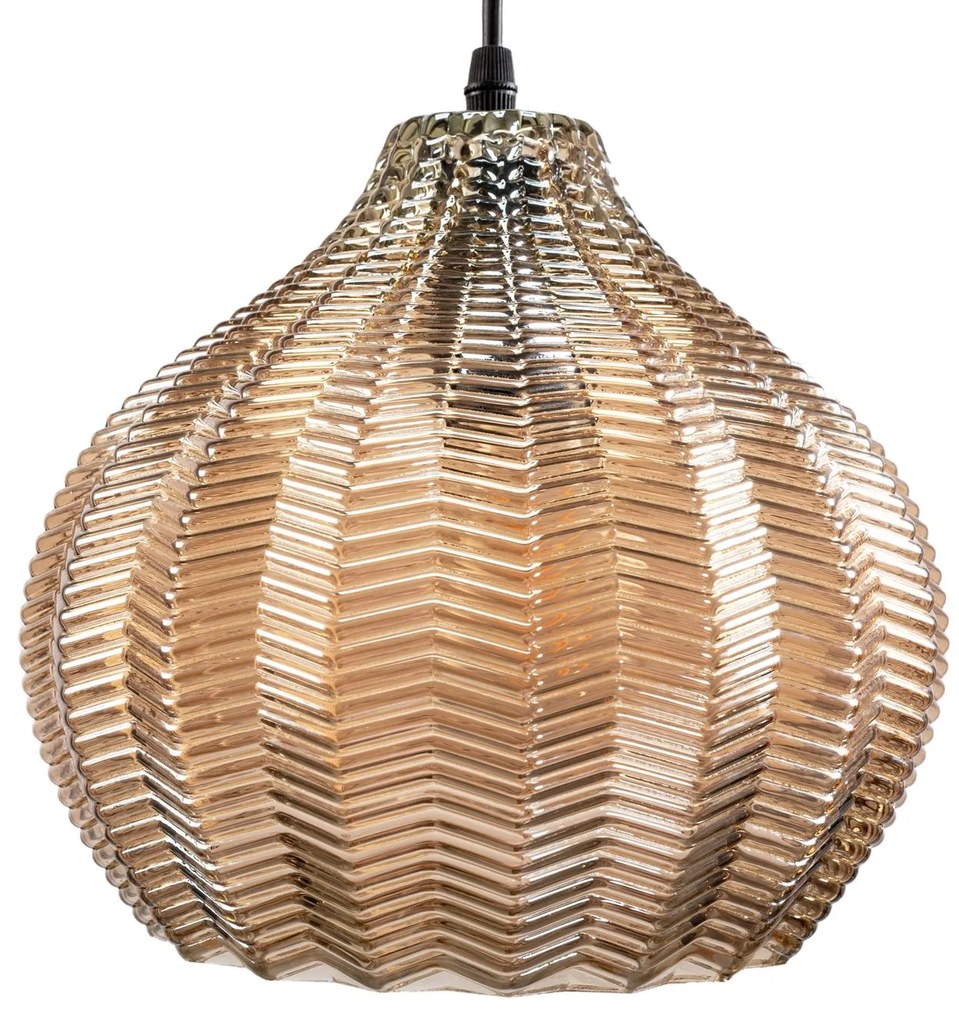 Toolight - Retro sklenená stropná lampa E27 60W APP893-1CP, oranžová, OSW-05695