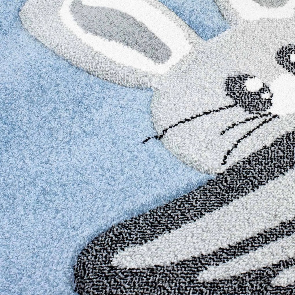 Dekorstudio Detský koberec BEAUTY modrý s loďou Rozmer koberca: 120x170cm