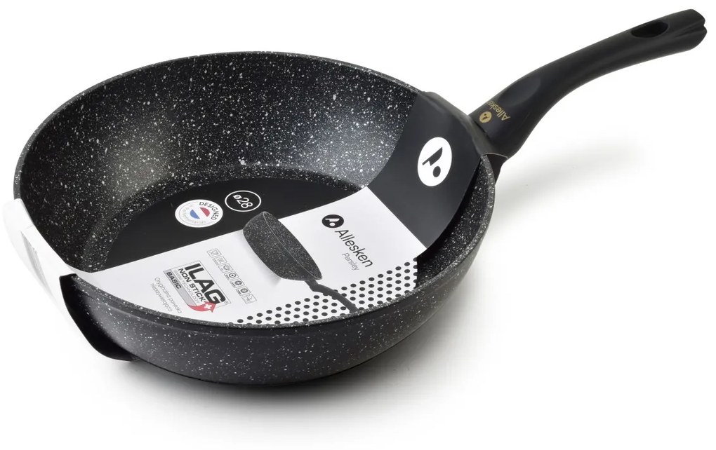 Hliníková hluboká pánev PARSLEY ALLESKEN ILAG BASIC 28 cm černá