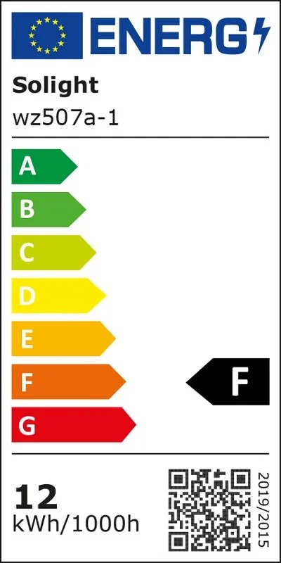 SOLIGHT LED žiarovka klasický tvar A60 12W, E27, 3000K, 270 °, 1020lm