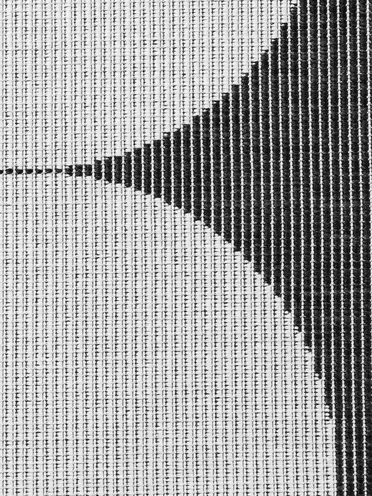 NORTHRUGS, Behúň Duet Bowen 106244 Black/White - na von aj na doma, 80x250, čiernobiela, chodba / predsieň