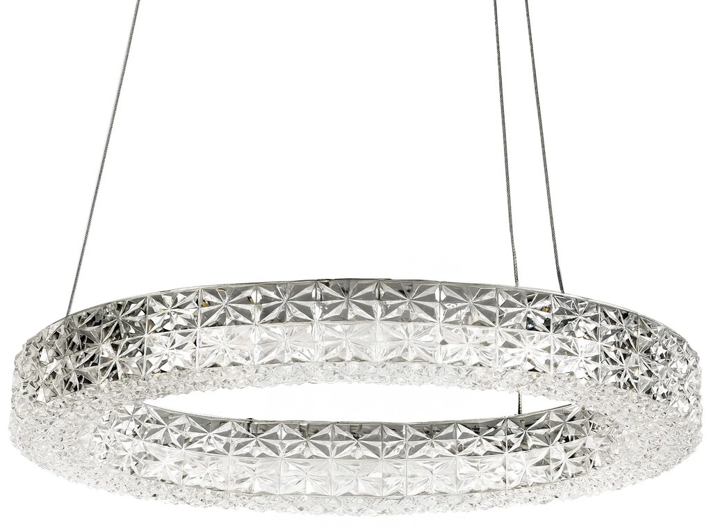 Toolight Toolight, LED stropné svietidlo 50cm, 36W, 4000K, MS005-CP, chrómová, OSW-09615