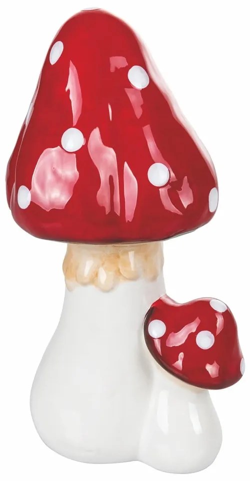 Keramická vianočná dekorácia VDE Tivoli 1996 Fungo, výška 23,5 cm
