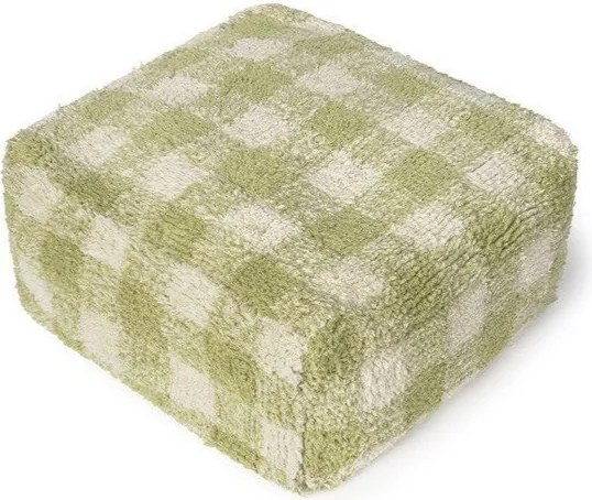 Zelený detský sedací vak Vichy – Lorena Canals