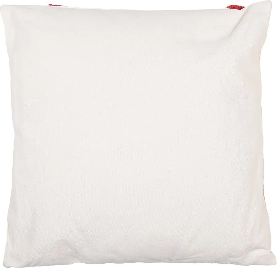 Biely dekoračný vianočný vankúš cukrovej palice Candy Cane – 45*45*4 cm