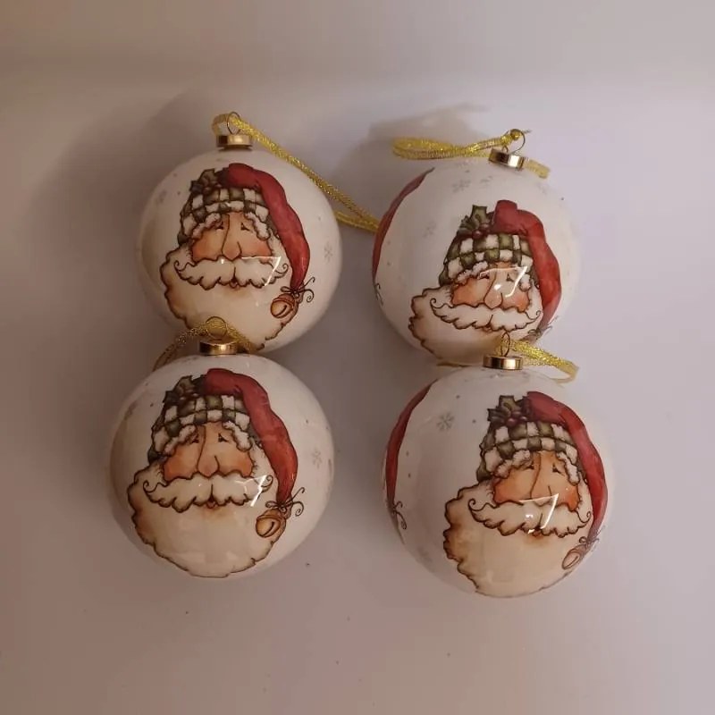 DECOLED Sada ozdôb, 6 ks, priemer 8 cm, elf