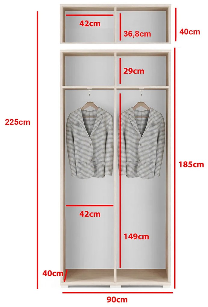 Predsieňová stena AMI 16 Tmavohnedá Grafit