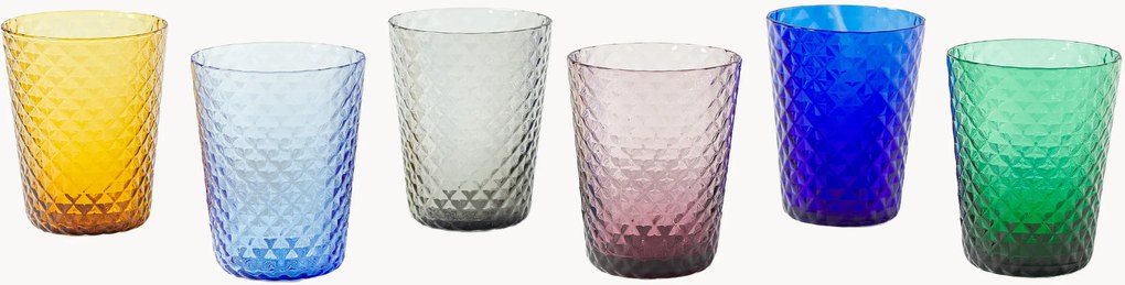 Ručne vyrobené poháre Isolano, 6 ks