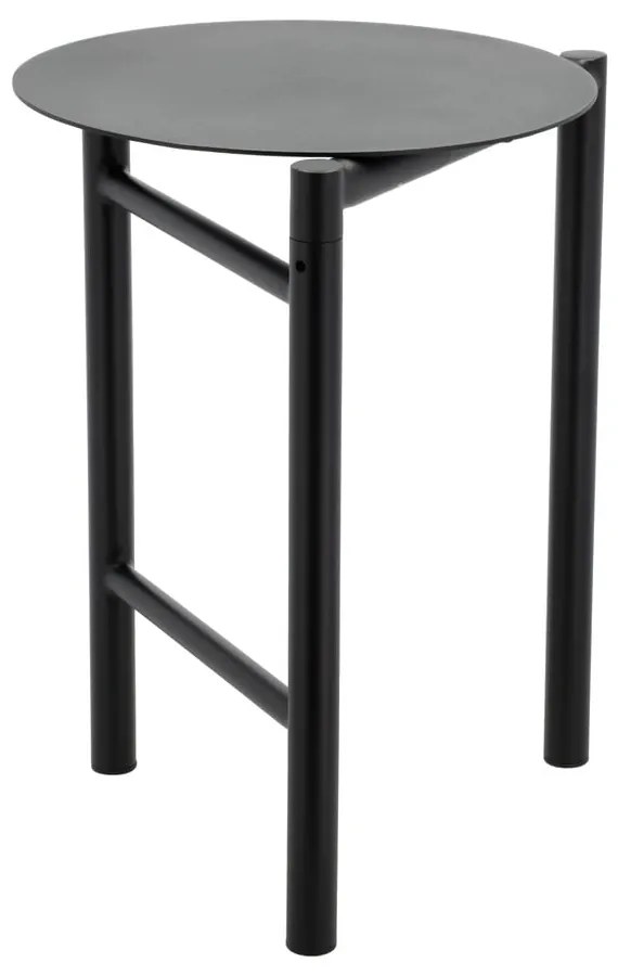 Čierna kovová stolička Disc – Zone