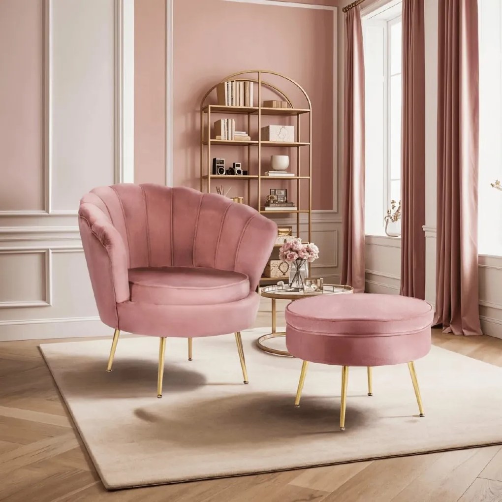 PROXIMA.store - Elegantné čalúnené kreslo GRAND FARBA: krémová