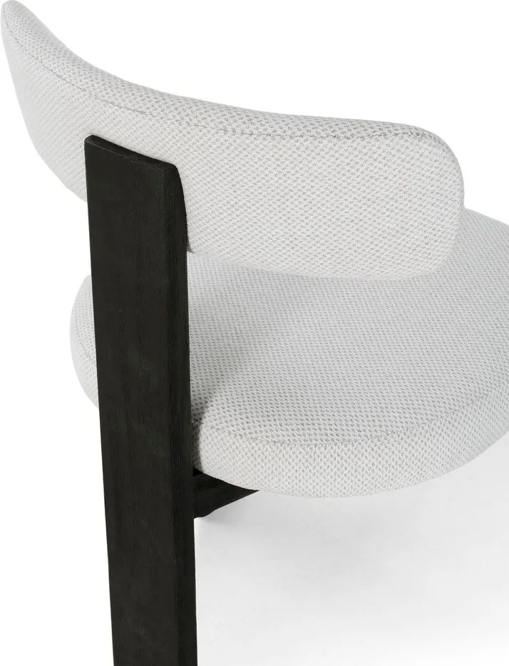 Čierne/svetlosivé čalúnené jedálenské stoličky v súprave 2 ks Nadia – MOME