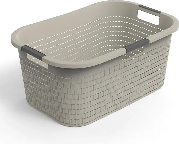 Kôš na čistú bielizeň COUNTRY cappuccino, 40 l