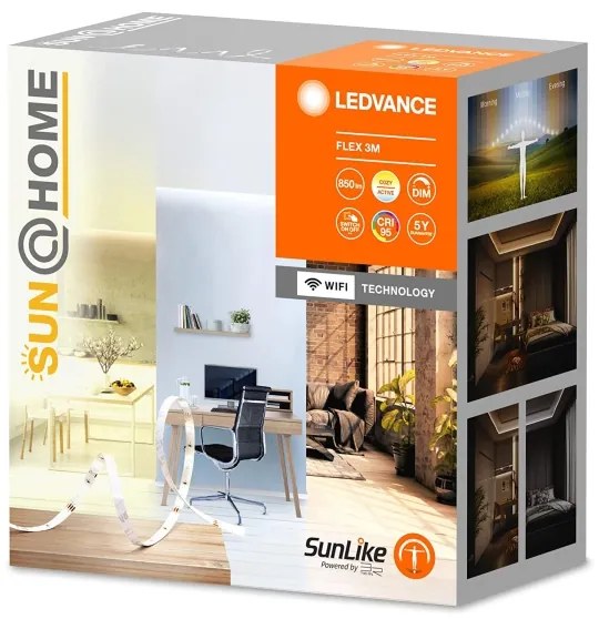 Ledvance - LED Stmievateľný pásik SUN@HOME FLEX 3m LED/13,5W/230V Wi-Fi CRI 95