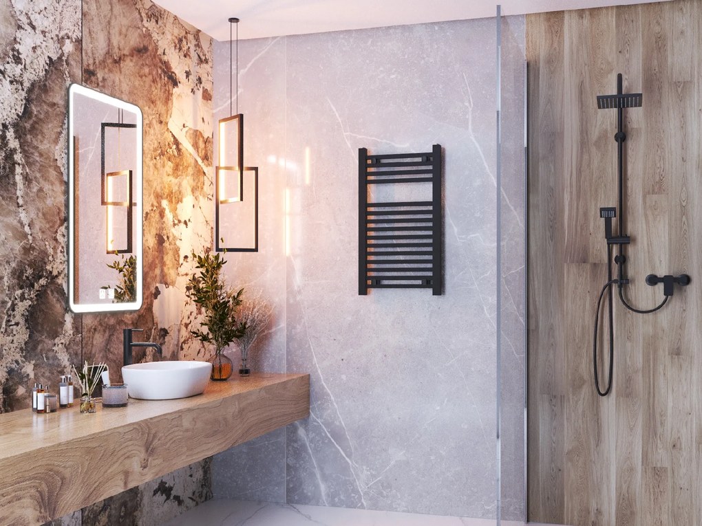 Gamma Erga Proper, vykurovacie teleso 800x450 mm, 428W, čierna, ERG-LAV-PROP-8045-BK