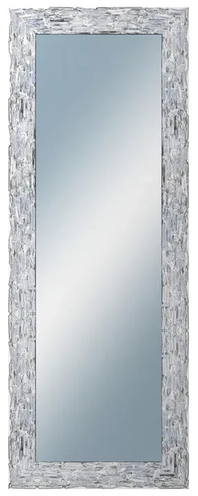 DANTIK - Zrkadlo v rámu, rozmer s rámom 60x160 cm z lišty Travertino strieborné (2893)