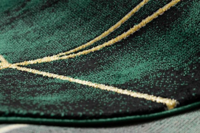 Koberec EMERALD exkluzívny 1022 glamour, styl geometrický, marmur  fľaškovo zelený / zlatý
