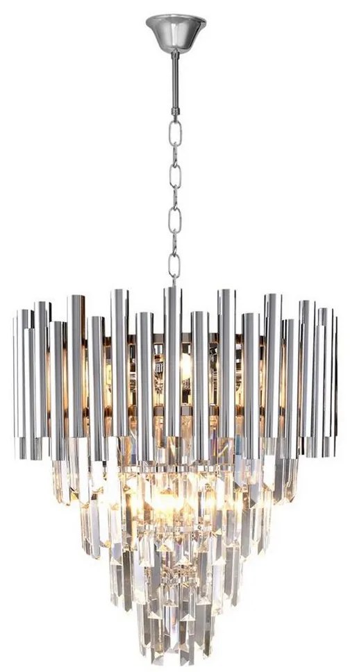 Krištáľový luster na reťazi MADISON 9xE14/40W/230V chróm