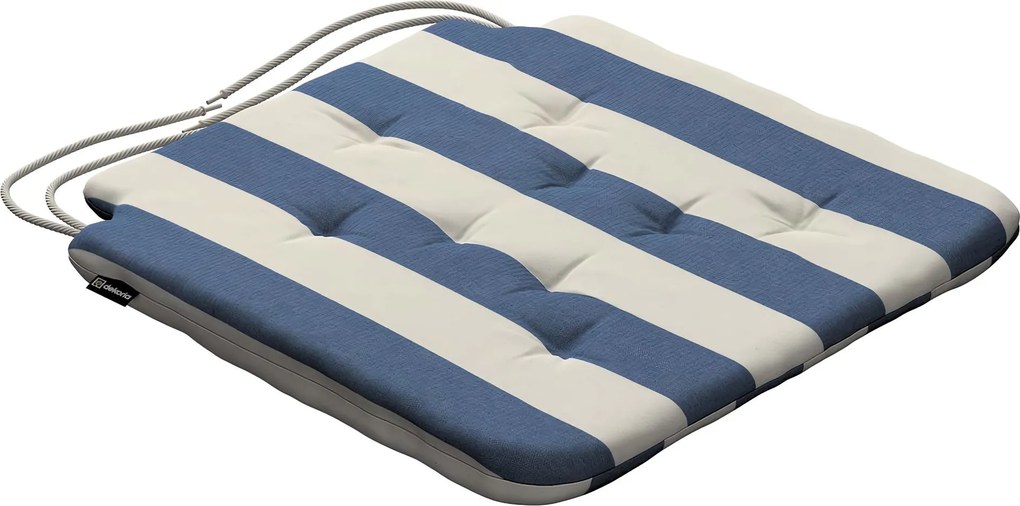 Sedák Oliver farba produktu modrá látka vzorované