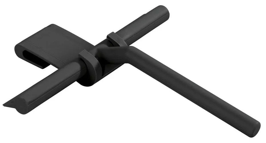 Čierna silikónová kúpeľňová stierka Wenko Squeegee Mola